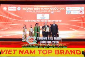Phát Đạt được vinh danh Top Thương hiệu Mạnh Quốc gia lần thứ XI năm 2026