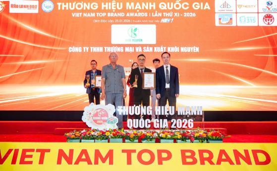 Công Ty TNHH Thương Mại Và Sản Xuất Khôi Nguyên Đón Nhận Danh Hiệu Top 10 Thương Hiệu Mạnh Quốc Gia 2026