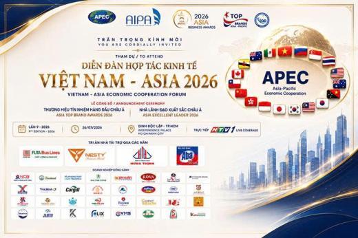 Lễ công bố “Thương Hiệu Tín Nhiệm Hàng Đầu Châu Á 2026” tại Dinh Độc Lập