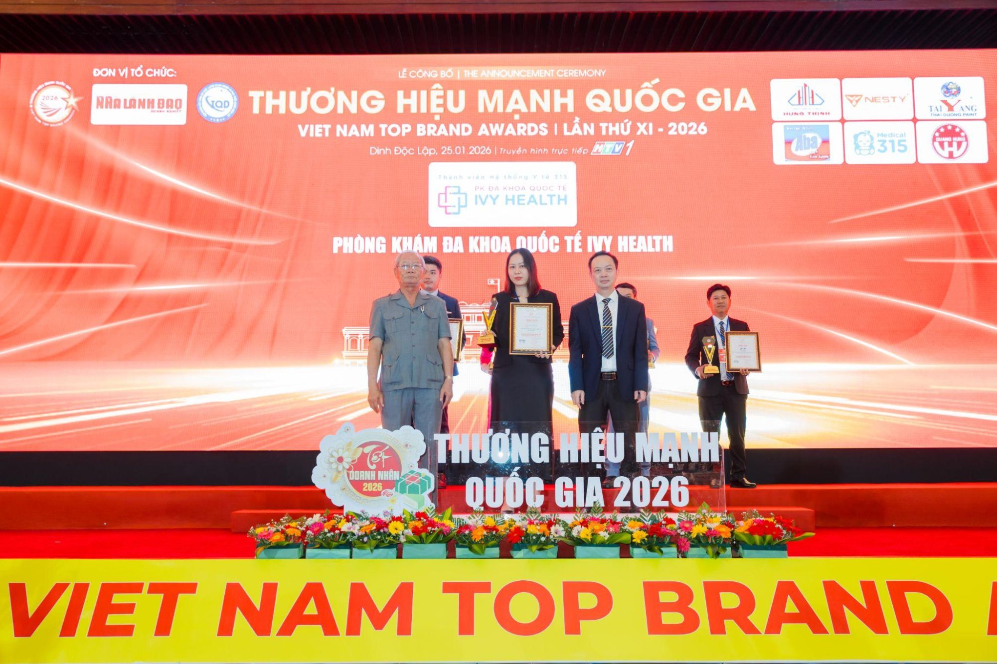 Ivy Health vinh danh Top 1 Thương hiệu mạnh quốc gia 2026 khẳng định vị thế dẫn đầu về khám sức khỏe doanh nghiệp