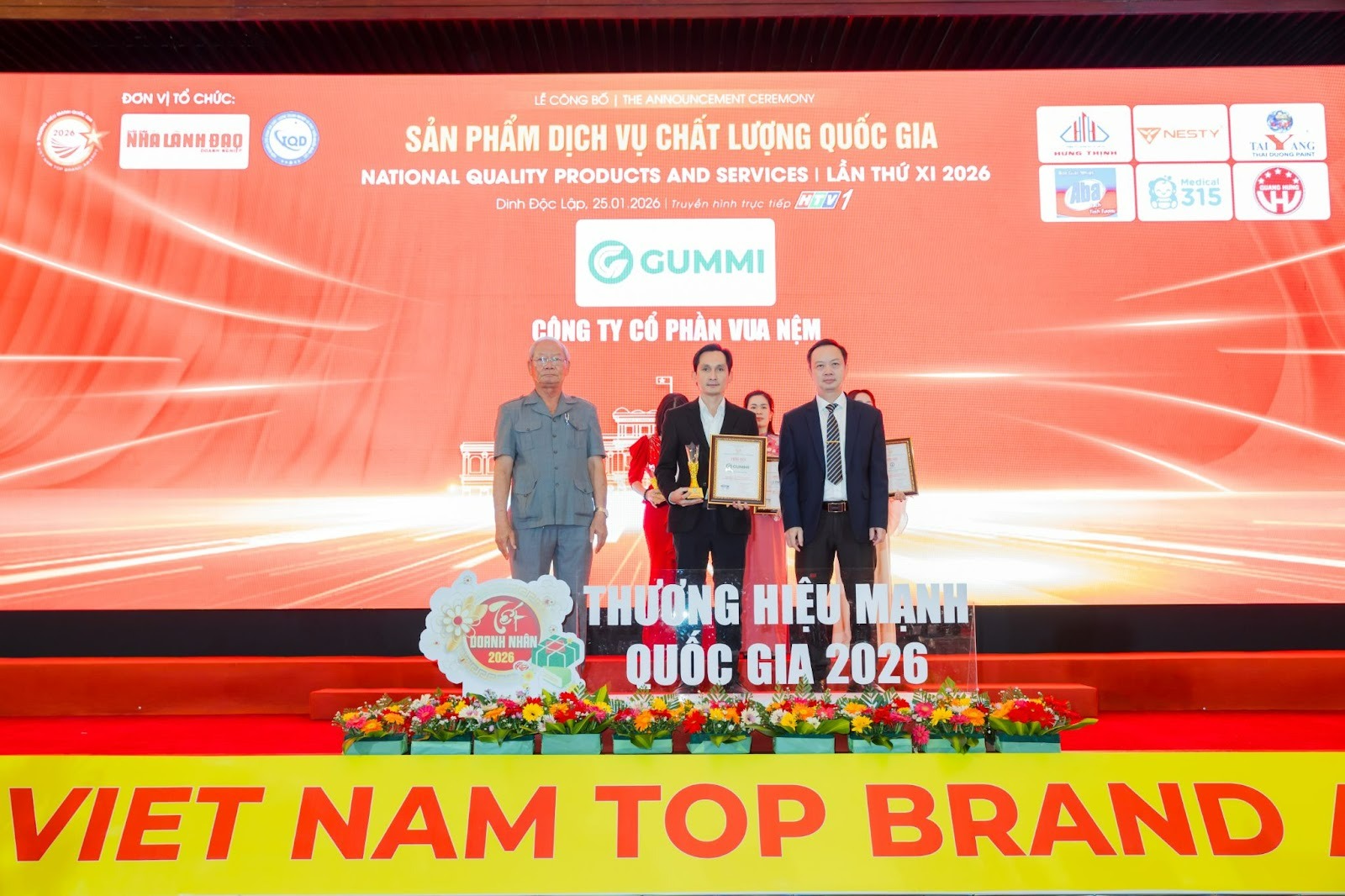 Gummi Vinh Dự Nhận Giải Thưởng Sản Phẩm - Dịch Vụ Chất Lượng Quốc Gia Tại Vietnam Top Brand Awards