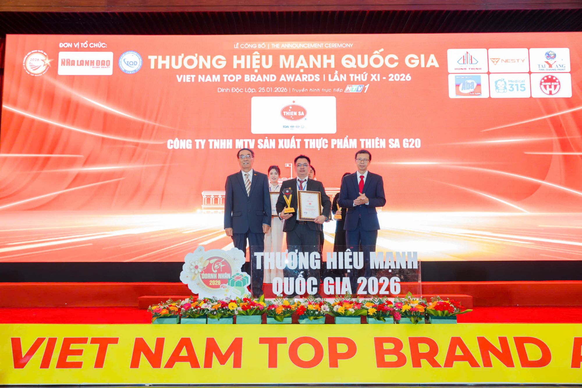 Thiên Sa được vinh danh top thương hiệu mạnh quốc gia lần thứ XI năm 2026