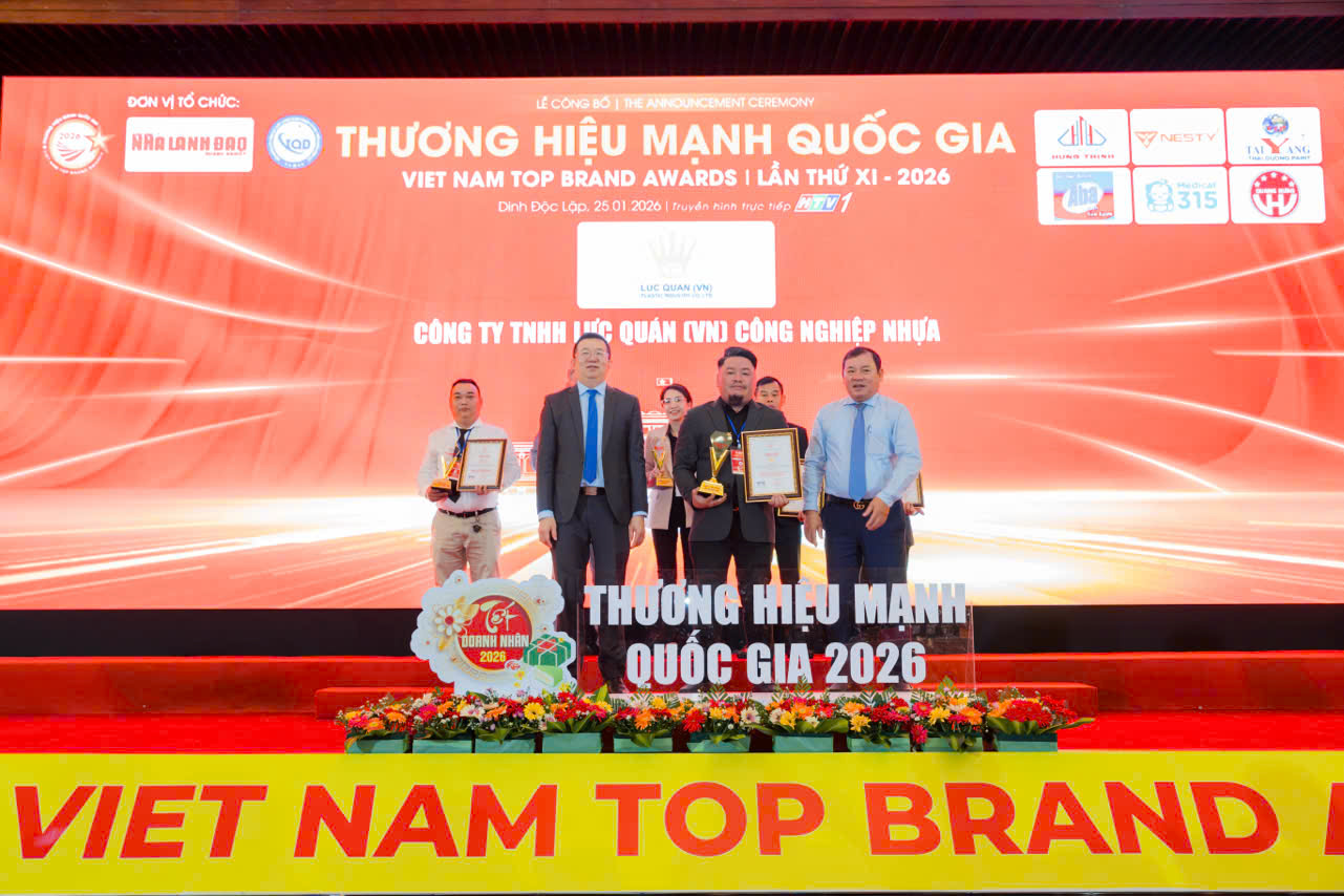 Công ty TNHH Lực Quán tỏa sáng tại Thương hiệu Mạnh Quốc Gia 2026 – Khẳng định chất lượng và vị thế doanh nghiệp nhựa Việt