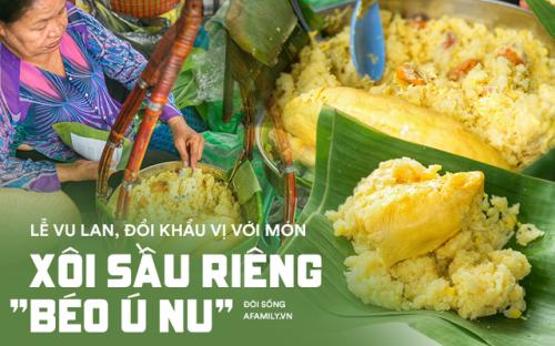 Hàng xôi sầu riêng siêu đắt bất ngờ được cả Sài Gòn biết tới, cứ 3 tiếng là bán sạch gần chục kg xôi, mấy chục kg sầu riêng, nhìn hấp dẫn đến nỗi ai cũng muốn chụp hình