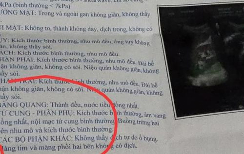 Nam bệnh nhân đi siêu âm được kết luận tử cung, buồng trứng bình thường -Ngọc Tú