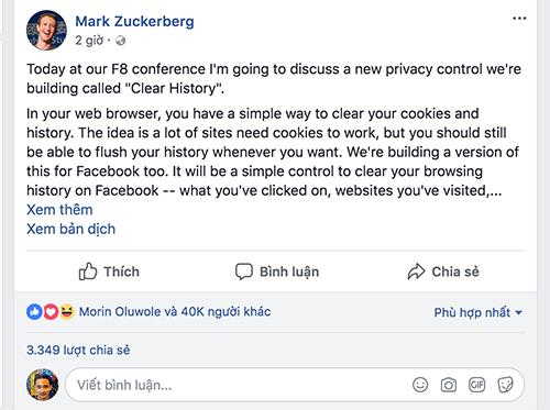 Facebook sắp cho người dùng quyền 'xóa mọi dấu vết'