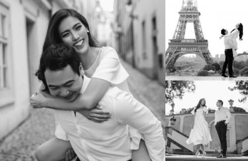 Ảnh cưới thơ mộng của Lan Khuê và chồng doanh nhân ở Paris
