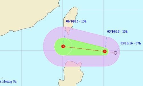 Áp thấp nhiệt đới gần biển Đông