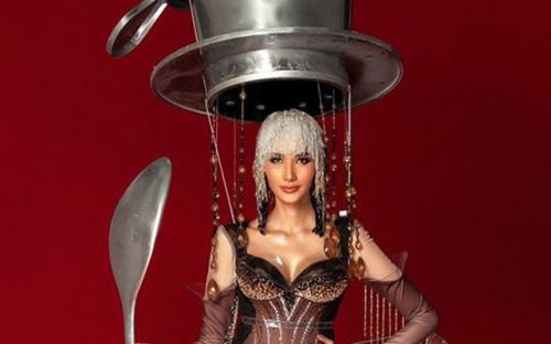 Hoàng Thùy sửa trang phục "Cà phê phin" đem đi thi Miss Universe, netizen Việt vẫn tiếp tục chê không tiếc lời