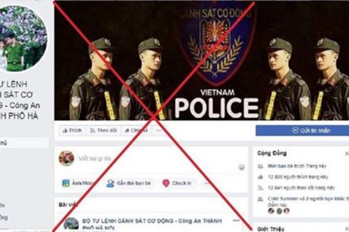 Hàng loạt địa chỉ giả mạo Facebook của Công an Hà Nội xuất hiện