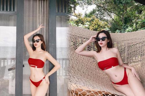 Dạo nhà facebook sao Việt:  Hoa hậu Đỗ Mỹ Linh khoe dáng với bikini chào hè