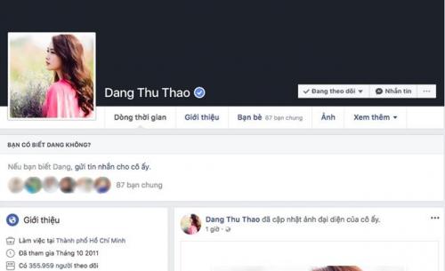Hoa hậu Đặng Thu Thảo và loạt sao Việt bị tấn công trang cá nhân