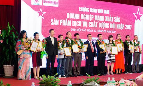 Vinh Danh Doanh Nghiệp Mạnh Xuất Sắc -  Sản phẩm chất lượng hội nhập 2017