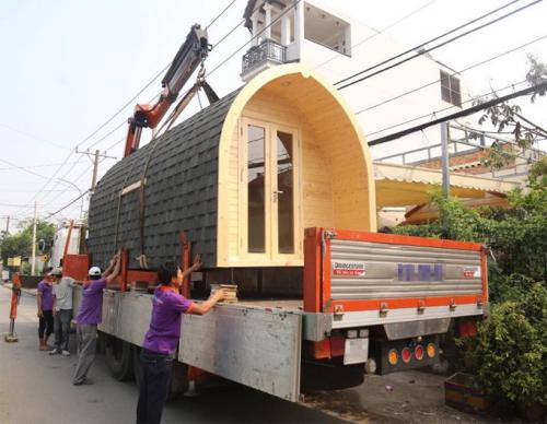 Ngôi nhà 140 triệu ở Sài Gòn có thể tháo lắp vận chuyển đi khắp nơi khiến nhiều người thích thú