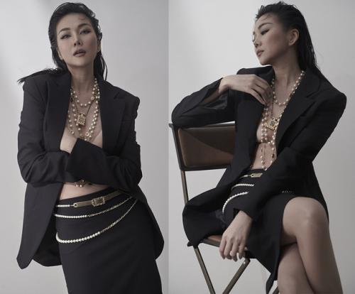 Thời trang sao Việt tuần qua Thanh Hằng táo bạo với vest không nội y gợi cảm