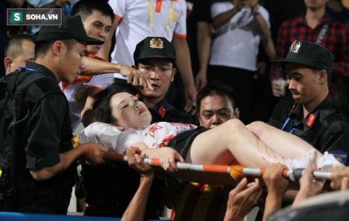 Người bắn pháo sáng khiến nữ CĐV bị thương ở SVĐ Hàng Đẫy có dấu hiệu phạm tội 