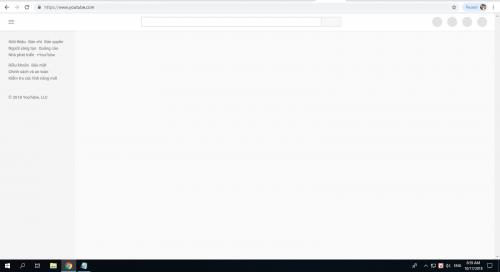YouTube sập trên toàn cầu, màn hình trắng không video