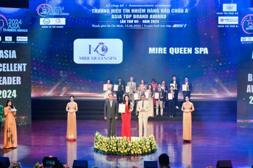Mire Queen Spa nhận giải thưởng “Thương Hiệu Tín Nhiệm Hàng Đầu Châu Á - Asia Top Brand Award 2024”